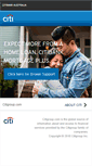 Mobile Screenshot of mortgagebroker.citibank.com.au
