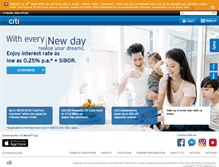 Tablet Screenshot of citigold.citibank.com.sg